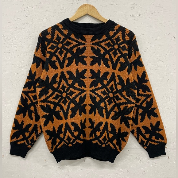 Vintage Enchante Knitted Crewneck Sweater with Some Shine, Fits M, Acrylic - Picture 8 of 8